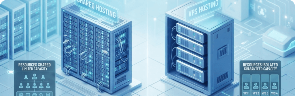 Shared Hosting vs VPS Hosting: Which is Right for You?